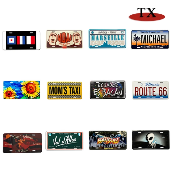 Custom Logo ABS Metal Car Number Plate Frame Auto Accessories License Plate Frame