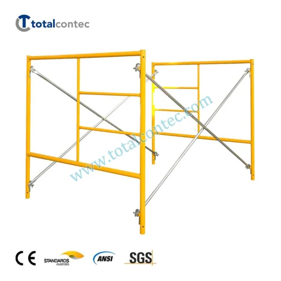 Galvanisierte Euro-Lizenz-Baugerüst-Gerüste platten H-Rahmen-Konstruktion 5